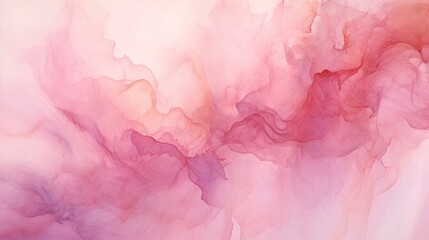 Abstract pink and watercolour textures blending harmoniously to form an artistic 