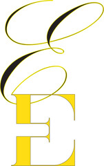 illustration of an background with arrows, and logo design