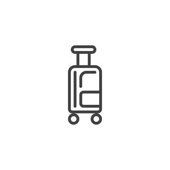 Luggage bag line icon