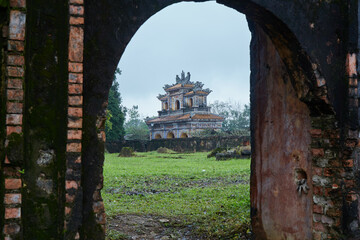 The Hue Citadel, the ancestral home of the Nguyen clan in Hue, Vietnam