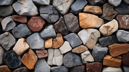 Varied Textured Stones in Natural Earthy Tones