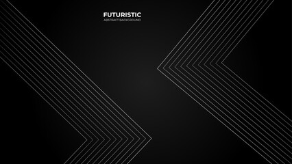 Black abstract wide horizontal banner with Carbon line black background. Dark modern sporty bright futuristic horizontal abstract background. vector illustration.