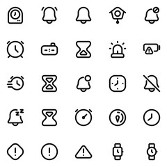 alarm line icon sheet
