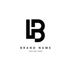 LB vector logo design alphabet template style