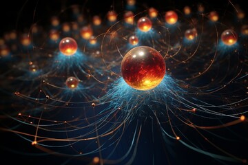 Observing the delicate dance of nano-scale atomic particles, showcasing their movements and interactions in precise detail.