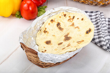 Indian traditional cuisine bread Paratha