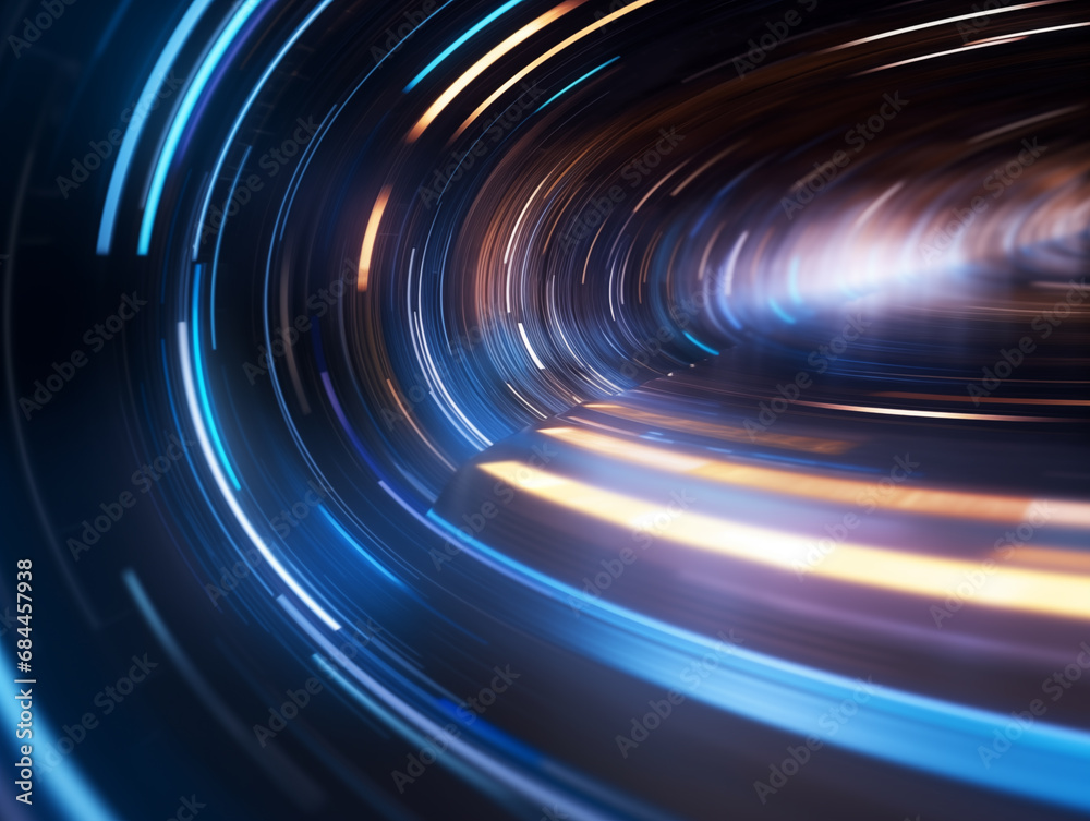 Canvas Prints abstract light background in blue and yellow tones,created with generative ai tecnology.