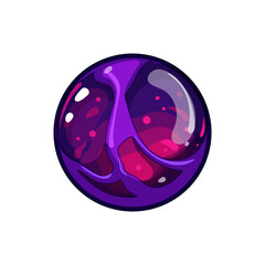 energy magic ball sphere cartoon. glass glow, realistic crystal, effect abstract energy magic ball sphere sign. isolated symbol vector illustration