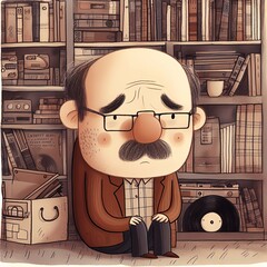 3d render of an person reading a book