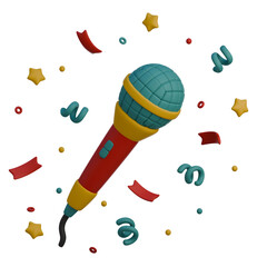 3D Icon of Mic