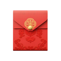 illustration of red chinese new year envelope ai generative
