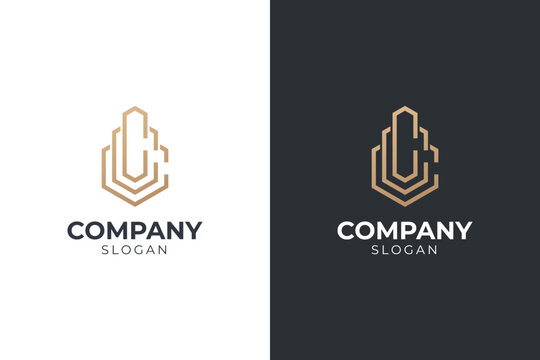 Luxury letter ccc logo monogram. C logo design