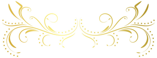 vintage lines decorative s Golden flower border collection