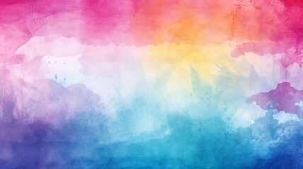 watercolor paint background design with colorful grunge texture