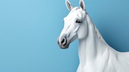 Obraz na płótnie Canvas Dreamy Image Asaddle Horse Wearing Beautiful , Background HD, Illustrations