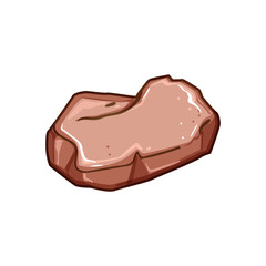 texture pebble stone cartoon. nature surface, rubble floor, gravel wall texture pebble stone sign. isolated symbol vector illustration