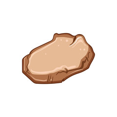 surface pebble stone cartoon. rubble floor, gravel wall, construction backdrop surface pebble stone sign. isolated symbol vector illustration