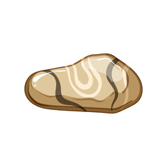 rock pebble stone cartoon. texture nature, surface rubble, floor gravel rock pebble stone sign. isolated symbol vector illustration