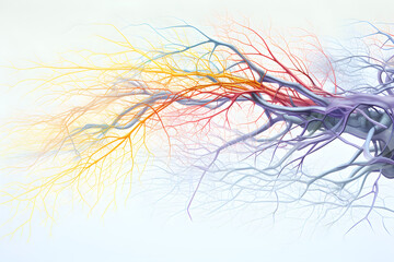 human nervous system concept illustration