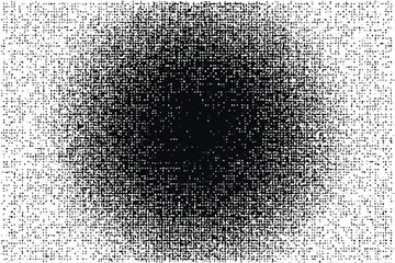 Pixels art. Halftone dots pattern. Vector illustration
