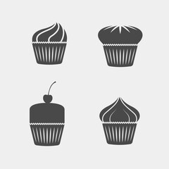 set of cupcakes