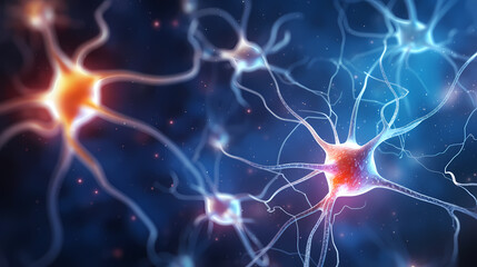 Neurons brain cell medical background,PPT background