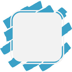 Square Frame with Brush Stroke