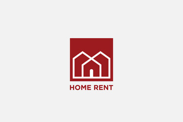 Home rent logo and icon