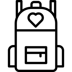backpack  vector design icon