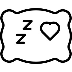 pillow  vector design icon
