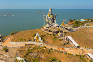 Statue of Lord Shiva was built at Murudeshwar