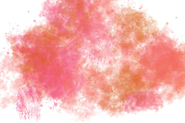 Abstract watercolor cloud texture simple background with young red and orange colors.Banner, web, wallpaper, and illustration.