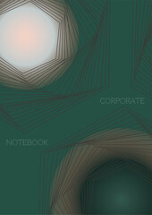 Naklejka premium Minimal Minimal Geometric Vector Poster Design with Lines and Gradient Colorful Circles. Collection of Abstract Backgrounds for Covers, Flyers, Templates, Booklets, Cards, Brochures, Branding, etc.