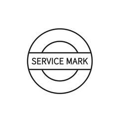 SM icon service mark icon vector logo design template
