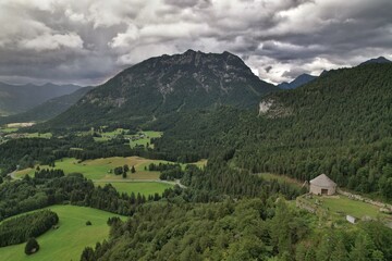 Fototapeta premium View of the Austrian part of the Alps