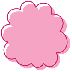 Pink speech bubble