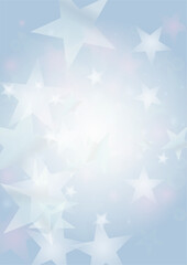 Vector Magical Glowing Background with Silver and Purple Falling Stars on Grey. Sparkle Star Sky Cover and Card Design. Glittery Confetti Frame. Christmas and New Year Poster. Cosmic Bokeh Light.