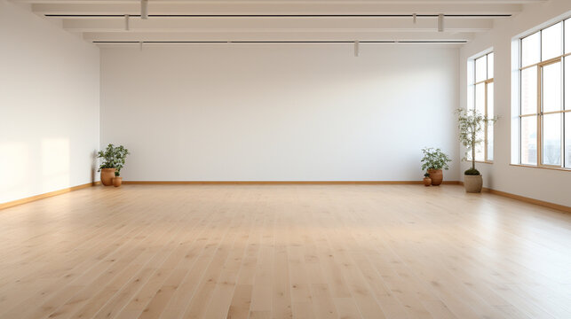 empty room with floor HD 8K wallpaper Stock Photographic Image 