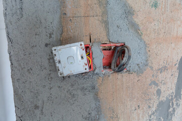 Hydropower construction installation and red wire pipe for building renovation