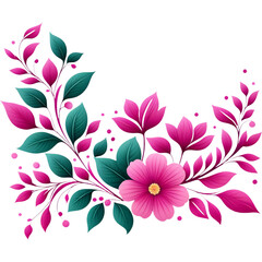 Fototapeta na wymiar Beautiful Pink floral decoration