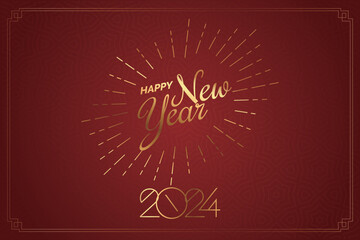 Chinese New Year festival celebration, Happy New Year background decorative elements collection.