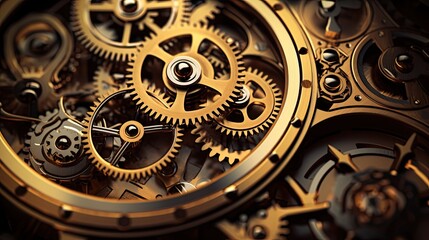 Fototapeta premium clock gear