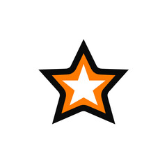 Obraz premium Passenger automobile colorful line logo. Elegance business value. Star simple icon. Design element. Created with artificial intelligence. Ai art for corporate branding, promotional campaign