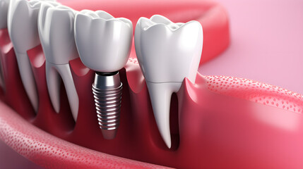 Dental implant dental treatment concept