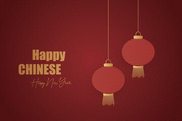 Chinese New Year festival celebration, Happy New Year background decorative elements collection.