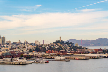 Fototapeta premium Panoramic view of the port of San Francisco.