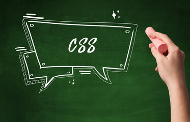 Hand drawing abbreviation concept concept
