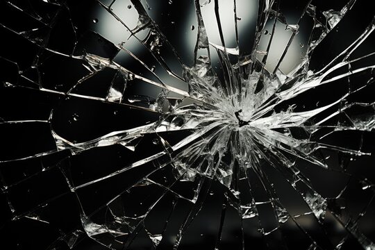 Impact and Reflection: The Chaotic Beauty of Shattered Glass