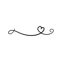 Swirls and scrolls, Calligraphic underline lines, stroke and curls