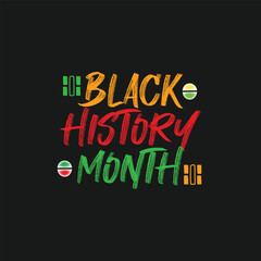 Naklejka premium Unity in Diversity Celebrating African American Culture in Vector Art - MLK Day Tribute Poster for Black History Month